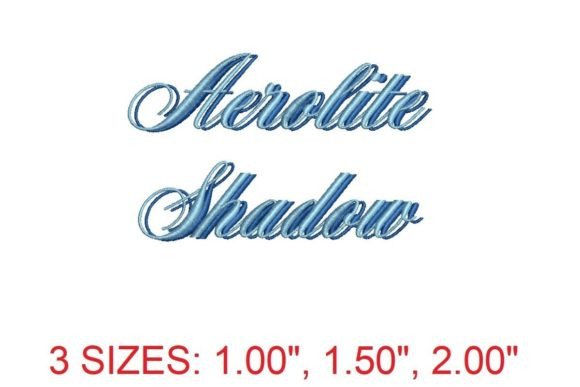 Aerolite Shadow Embroidery Font: A Designer’s Review