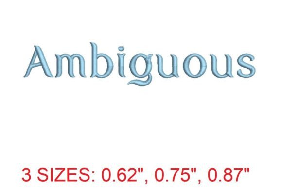 Ambiguous Embroidery Font: A Designer Review
