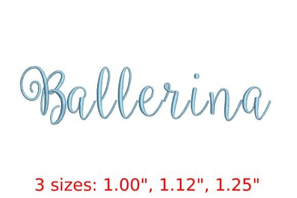 Balerinna Font: Elegant Embroidery for Personalized Gifts