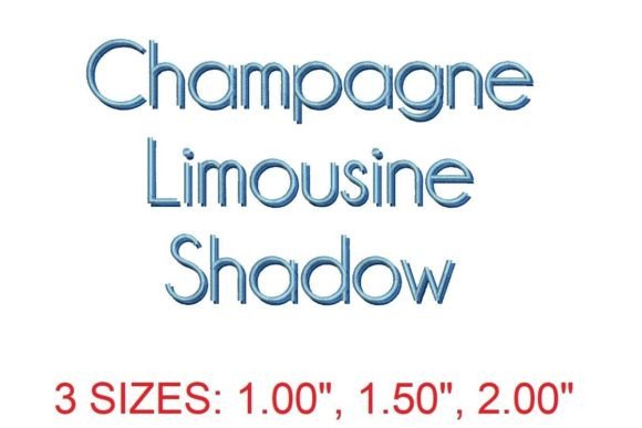 Champagne Limousine Shadow: Elegant Embroidery