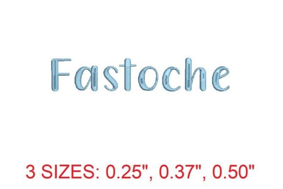 Fastoche Embroidery Font for Holiday Stitching