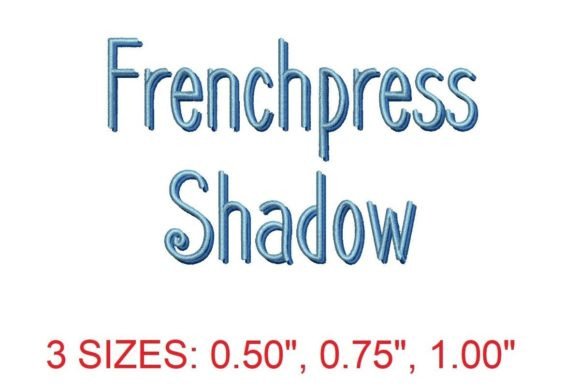 Frenchpress Shadow Font: A Holiday Embroidery Review