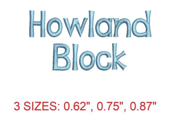 Howland Block Font: An Embroidery Designer Review