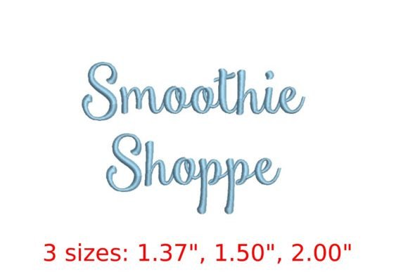 Smoothie Shoppe Font: Sweet Stitching