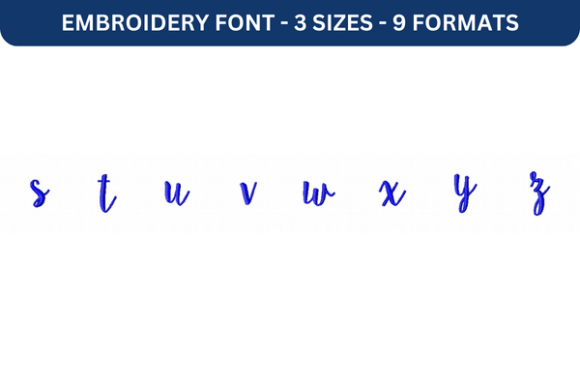 Sweet Pea Font Lower S to Z: A Designer’s Stitch Test