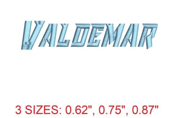 Valdemar Embroidery Font: Elegant Holiday Stitching